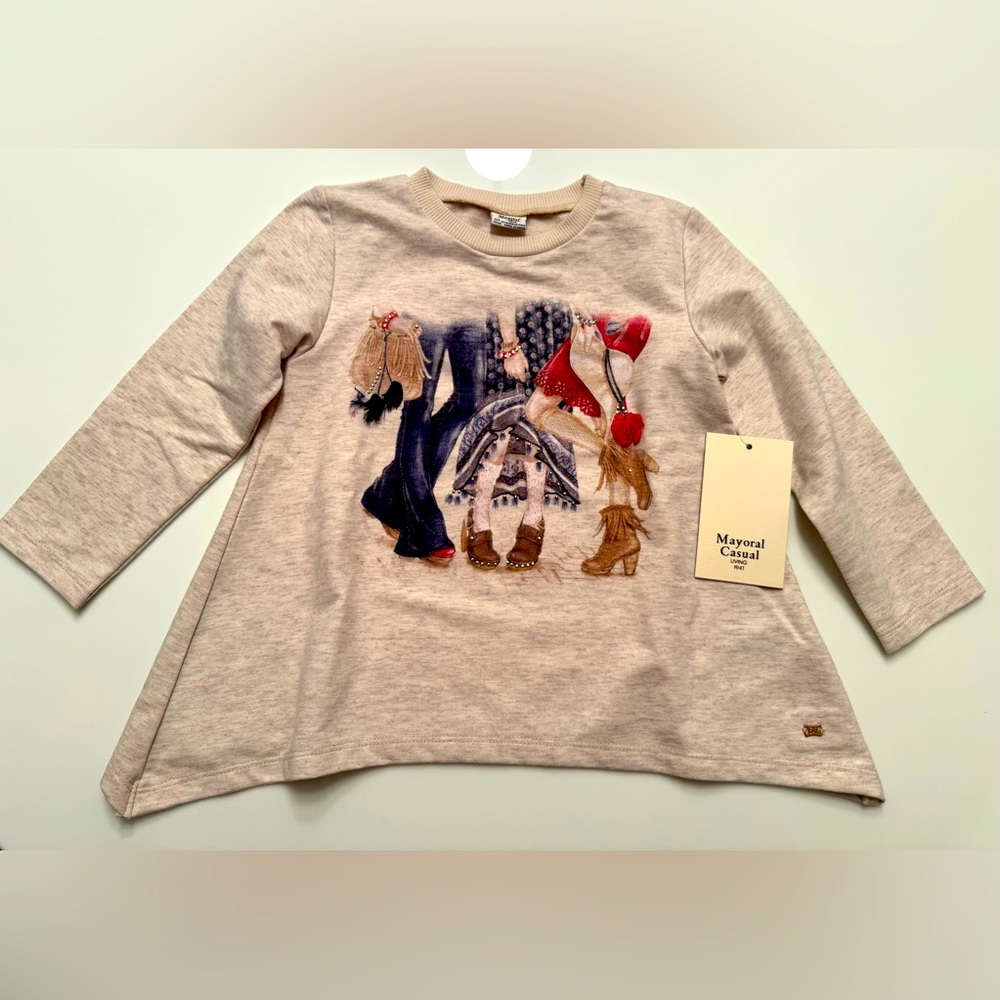 NWT Mayoral Casual Style SouthWest Style w/Rhinestones Sweatshirt size 2T